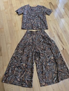 Vintage 90s Norton Mcnaughton Palazzo Pant Set